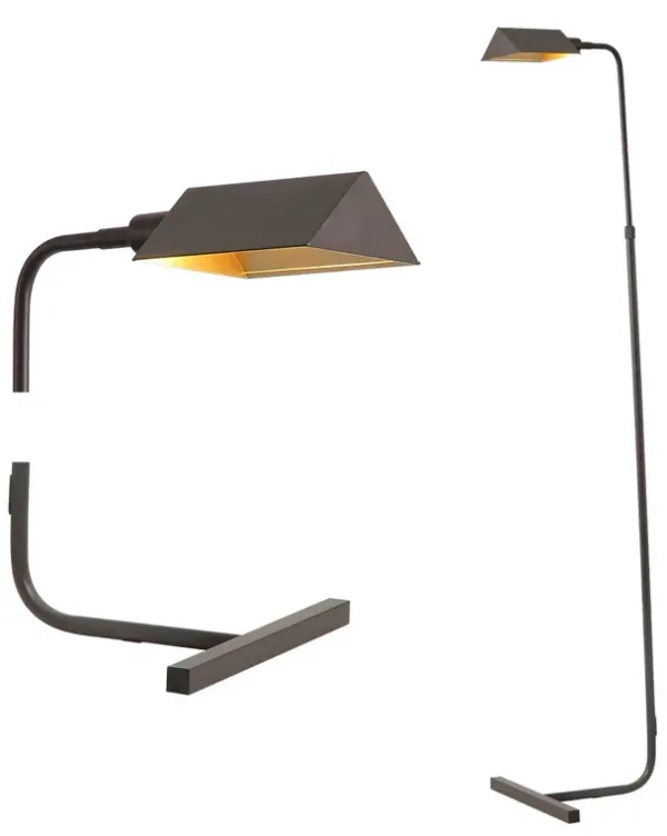 Cotys MidCentury Industrial Metal Adjustable Pharmacy LED Floor Lamp