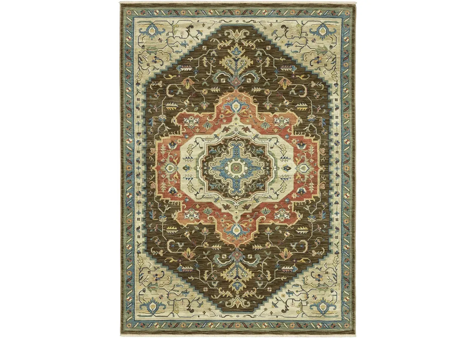 Francesca 6'7" x 9'6" Brown Rug