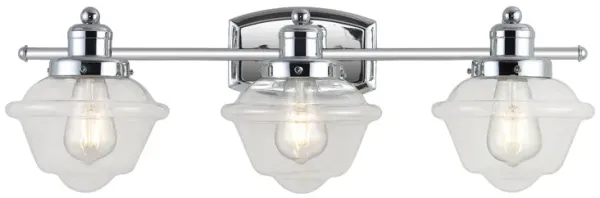 Orleans Iron/Glass Schoolhouse LED Vanity Light
