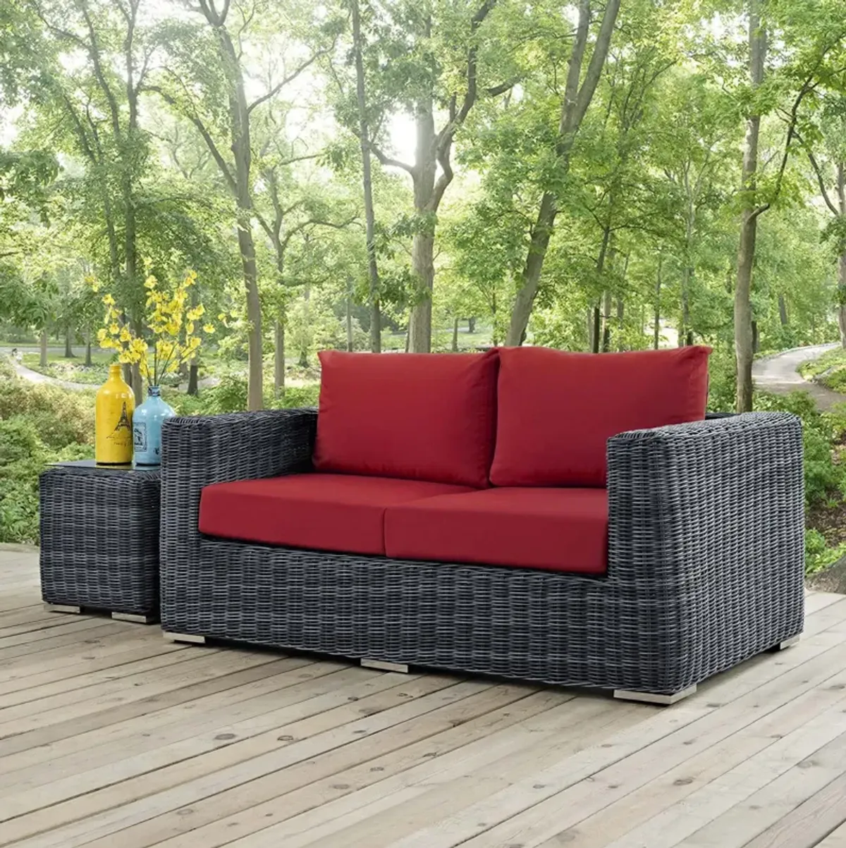 Modway - Summon Outdoor Patio Sunbrella® Loveseat