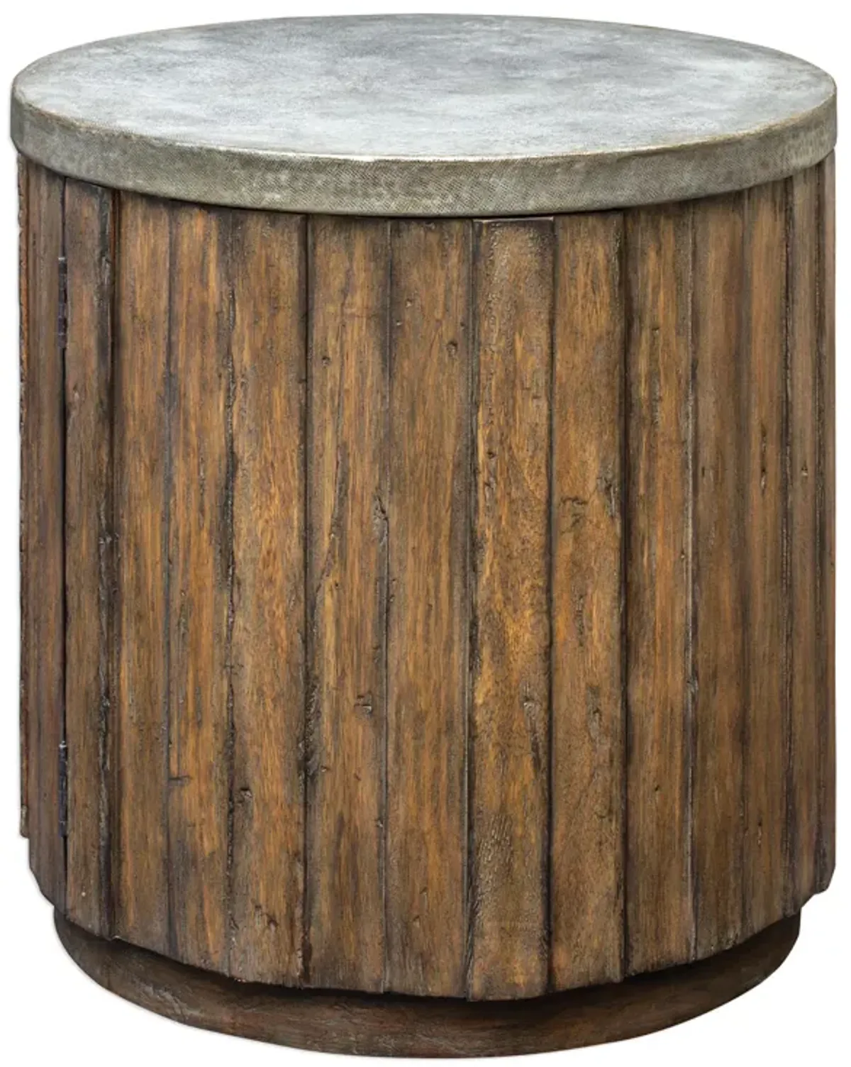 Maxfield Wooden Drum Side Table