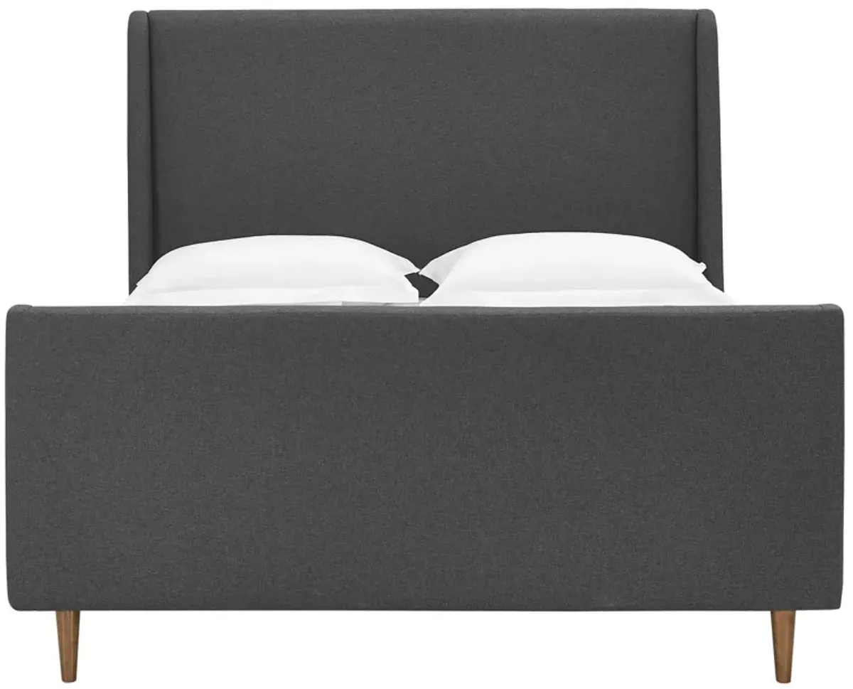 Modway - Aubree Queen Upholstered Fabric Sleigh Platform Bed