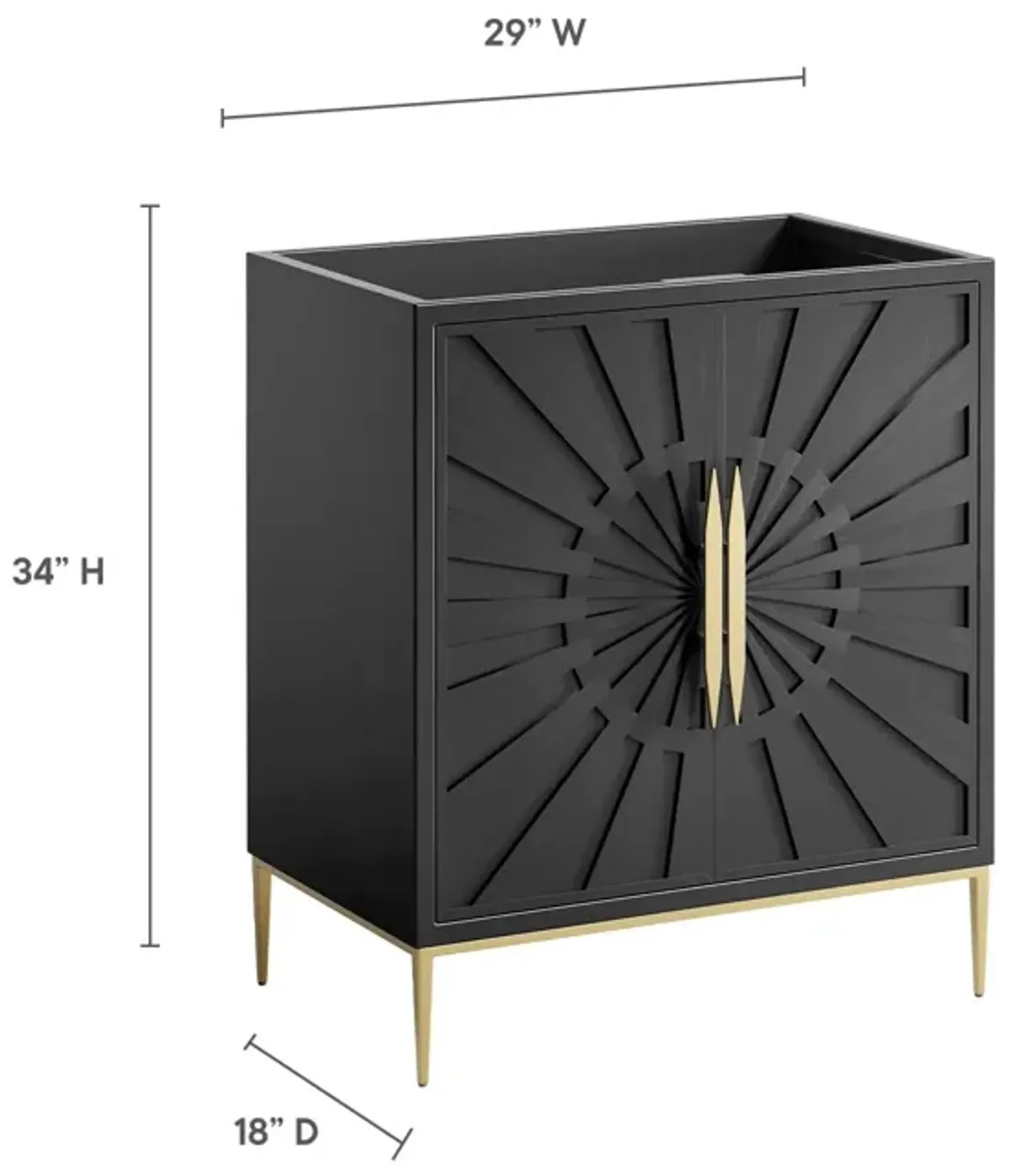 Awaken 30" Bathroom Vanity Cabinet