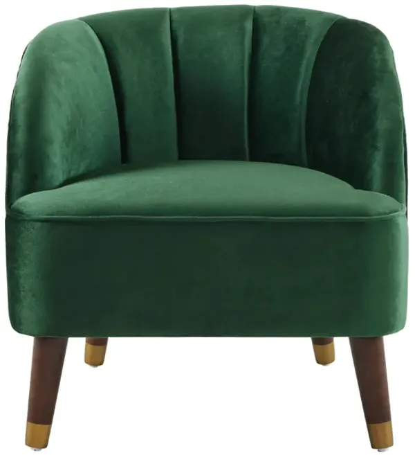 Merax Velvet Barrel Accent Chair
