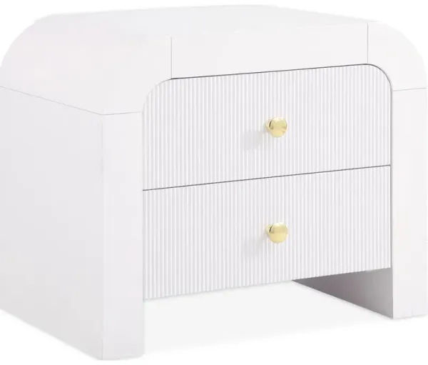 Meridian Furniture Artisto White Night Stand