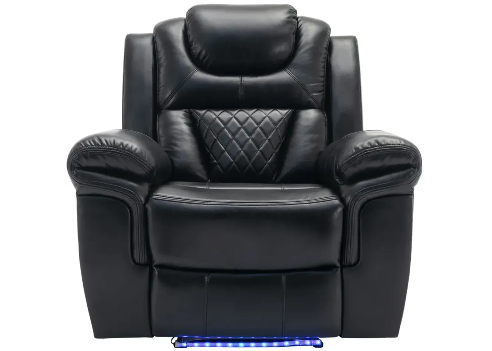 Home Theater Seating Manual Recliner Chair With LED Light Strip For Living Room, Bedroom