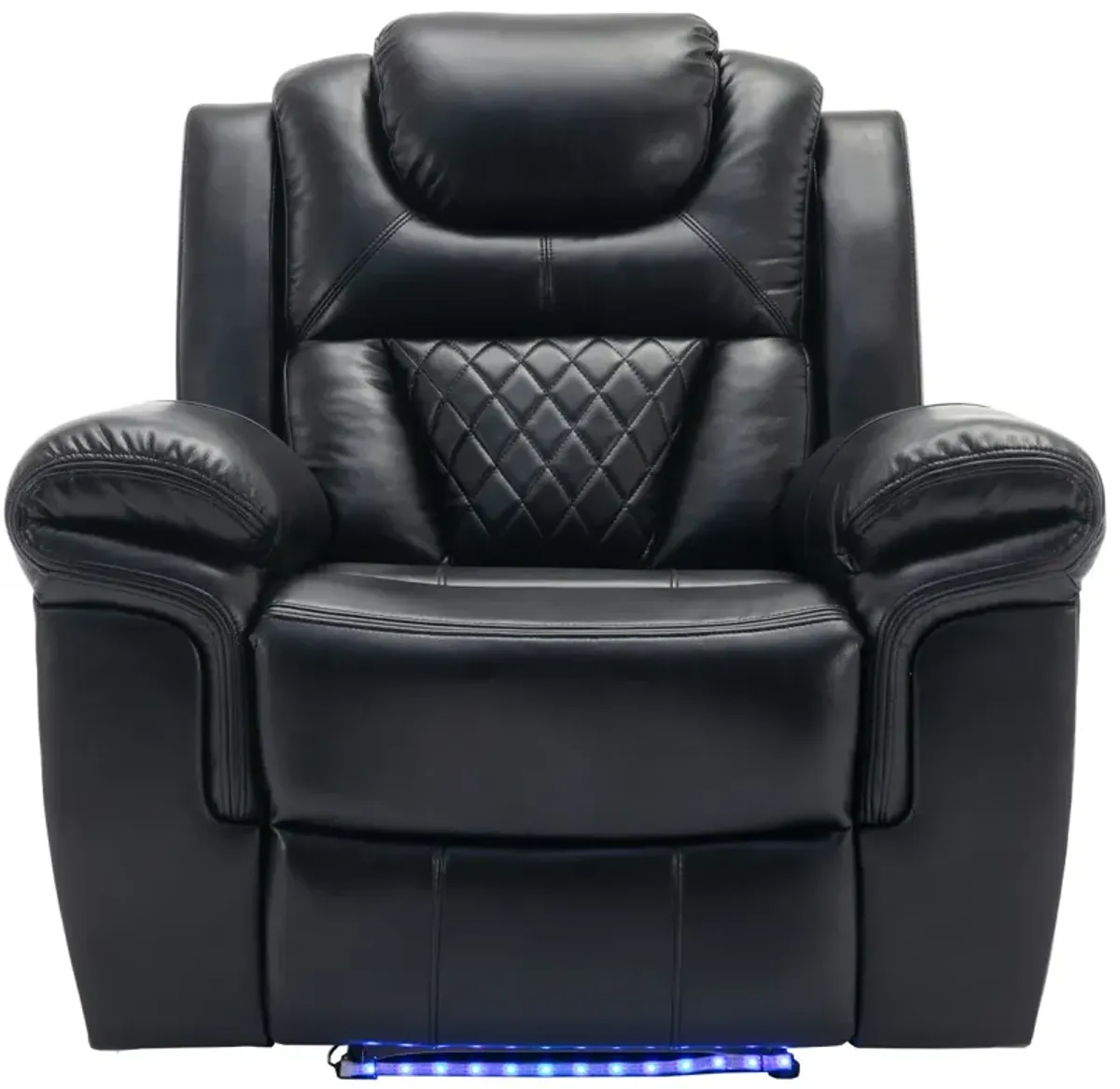 Home Theater Seating Manual Recliner Chair With LED Light Strip For Living Room, Bedroom