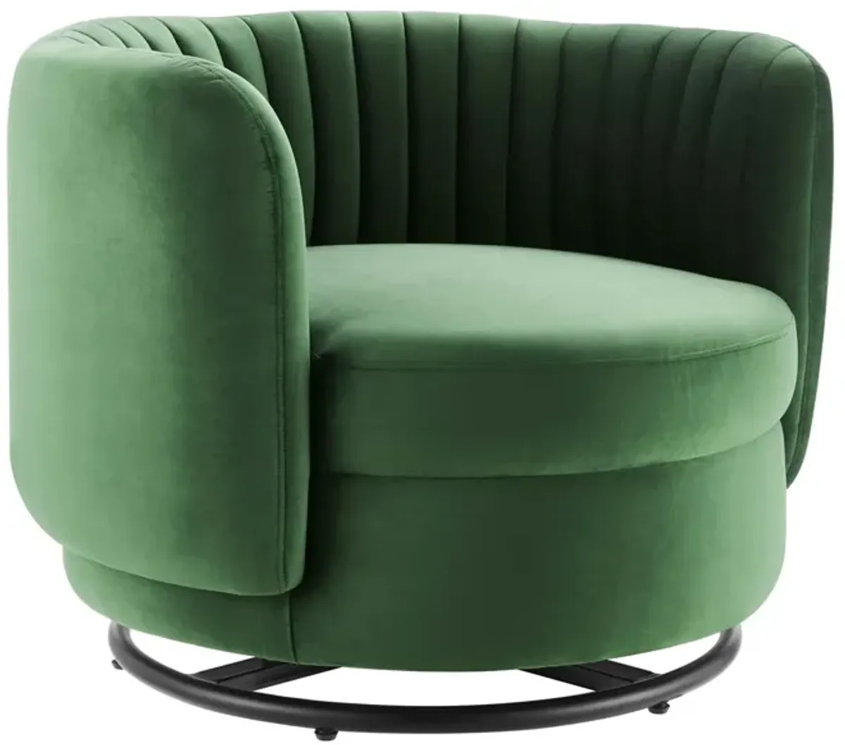 Embrace Tufted Performance Velvet Swivel Chair