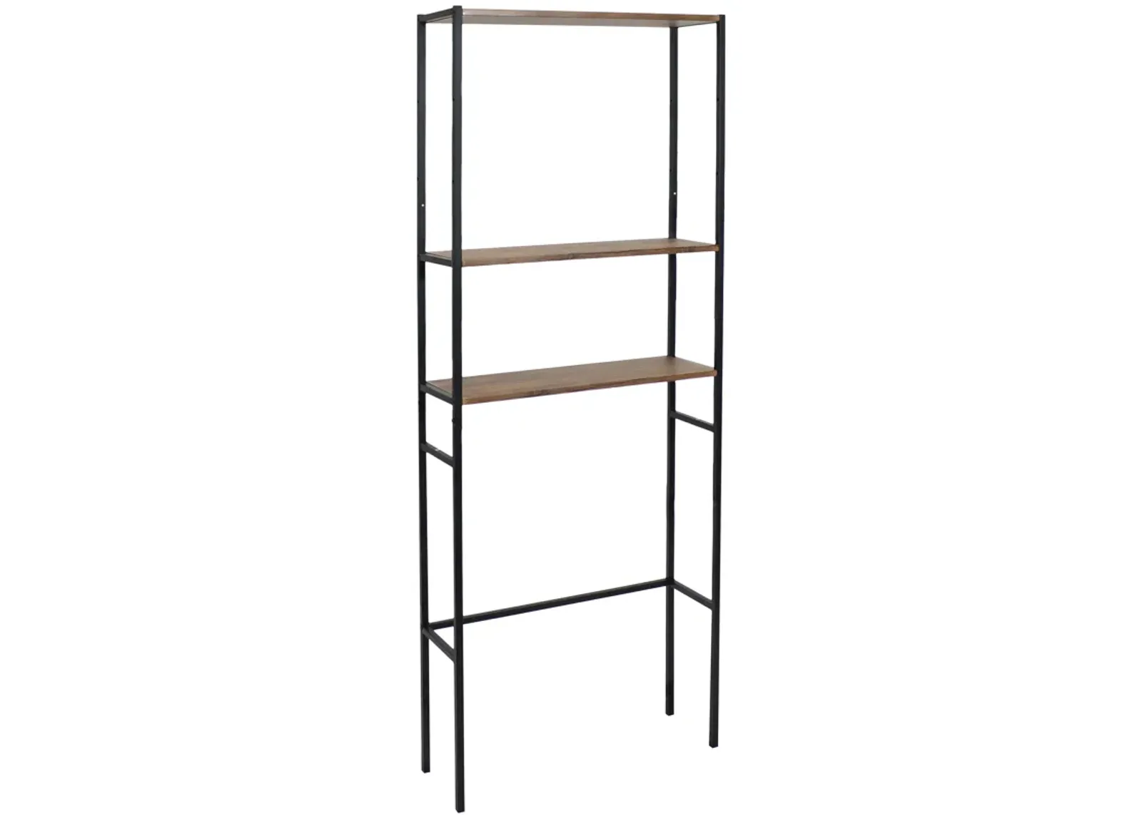 Sunnydaze 3-Tier Over-the-Toilet Bathroom Storage Shelf - 71-Inch - Teak