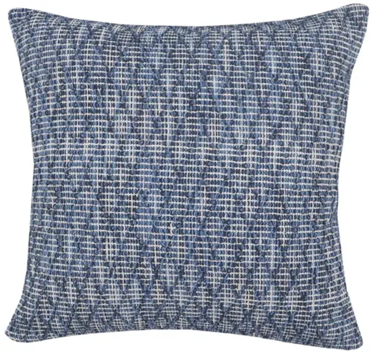 20" Blue Diamond Geometric Square Throw Pillow