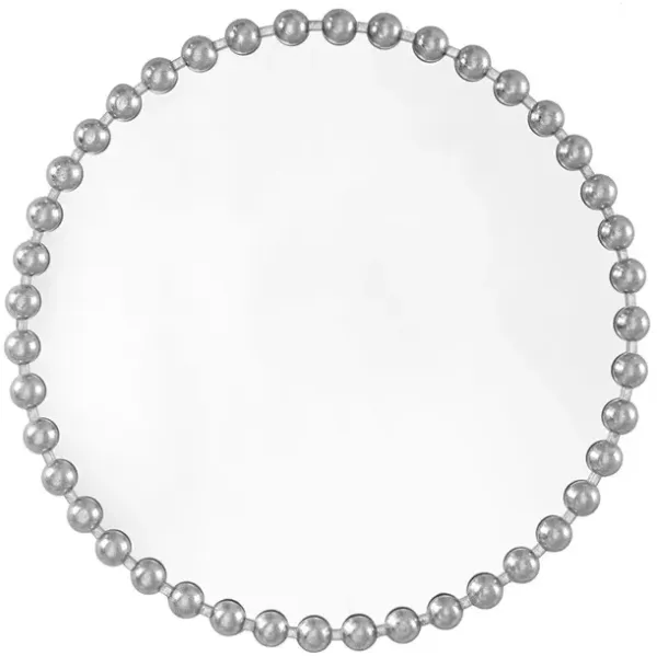 Gracie Mills Carolina Metal Beaded Round Wall Mirror