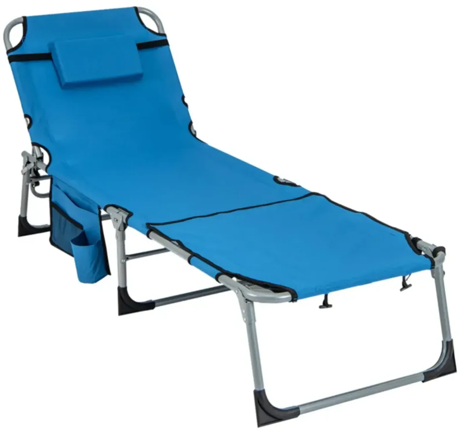 Hivvago 5-position Outdoor Folding Chaise Lounge Chair