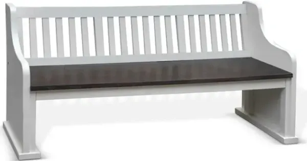 Sunny Designs Carriage House Bench with Back