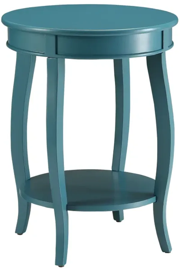 ACME Aberta Accent Table, Teal