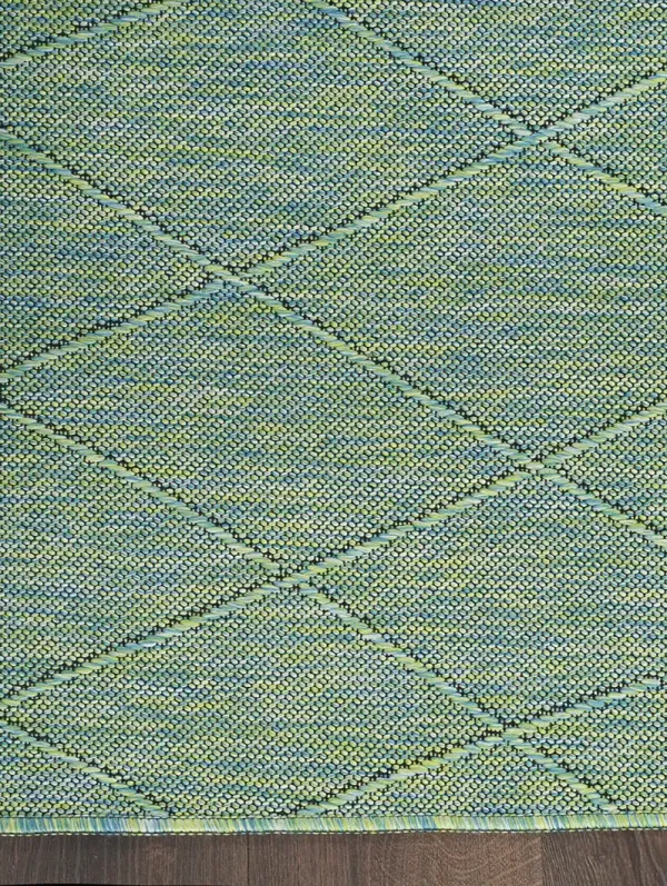 Washable Solutions WSL01 Blue/Green 10' x 14' Rug