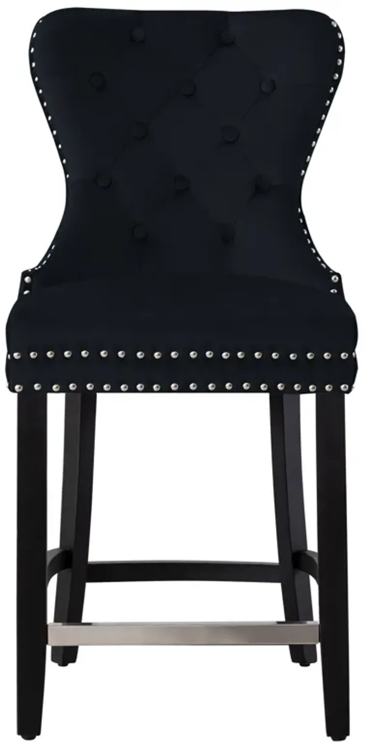 WestinTrends 24" Tufted Velvet Counter Stool