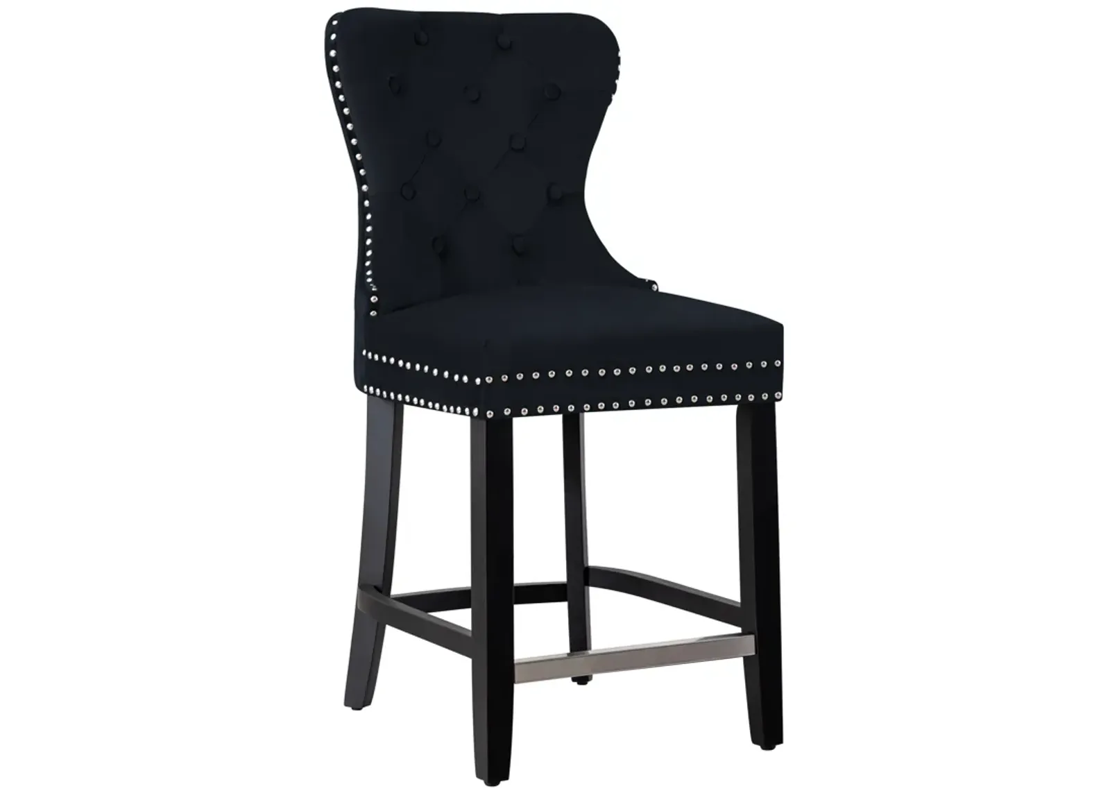 WestinTrends 24" Tufted Velvet Counter Stool