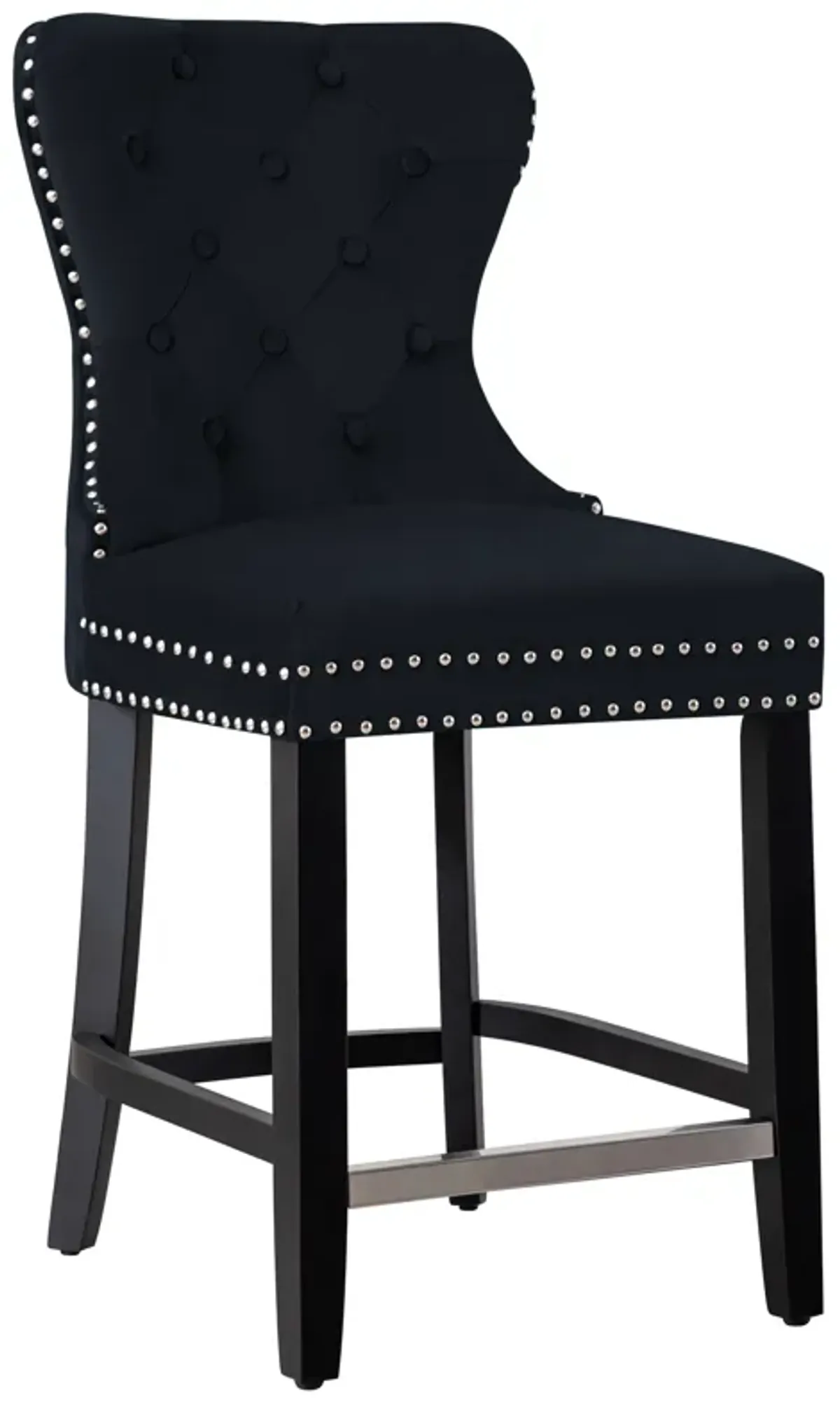 WestinTrends 24" Tufted Velvet Counter Stool