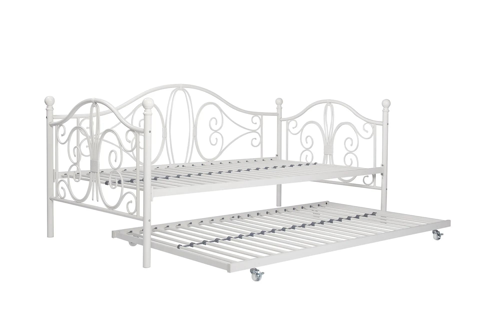 Atwater Living Bradford Metal Twin Daybed & Trundle, White