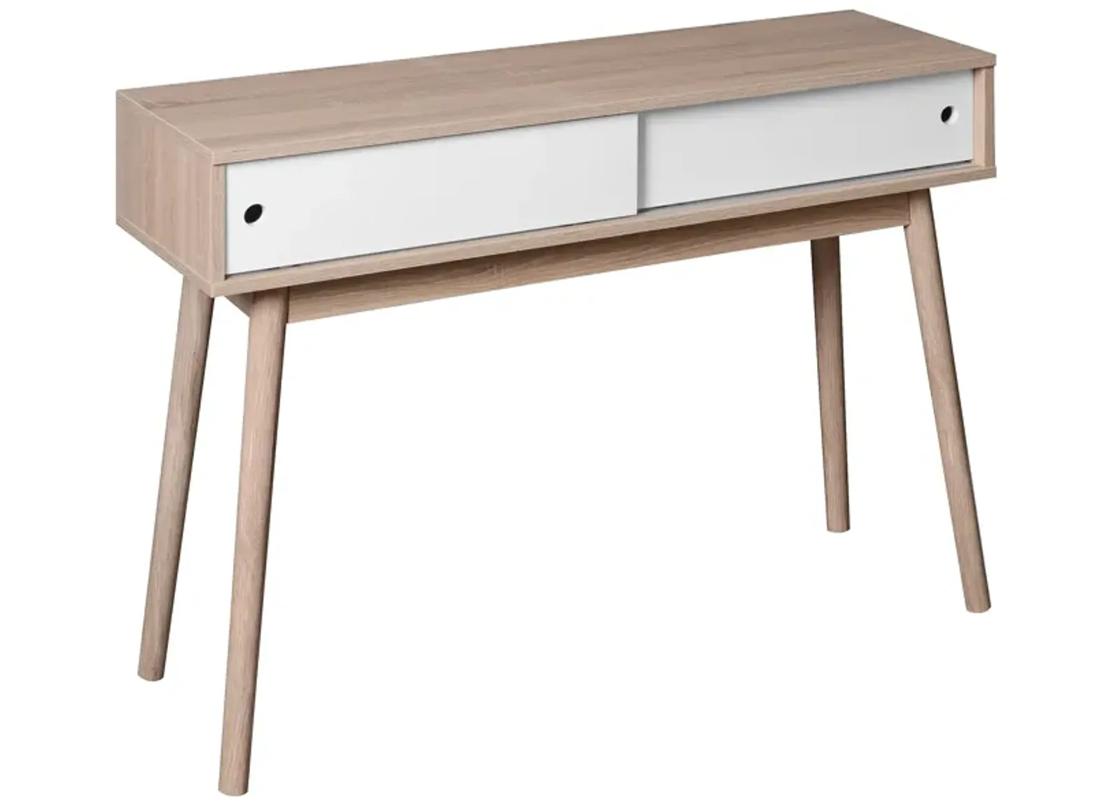 Modern Writing Desk with Ample Workspace, Storage, and Stylish Design