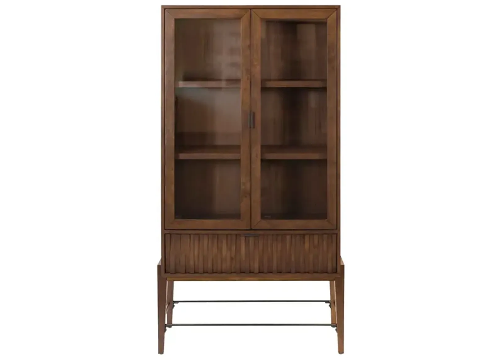 Delray Glass Door Bookcase/Display Cabinet