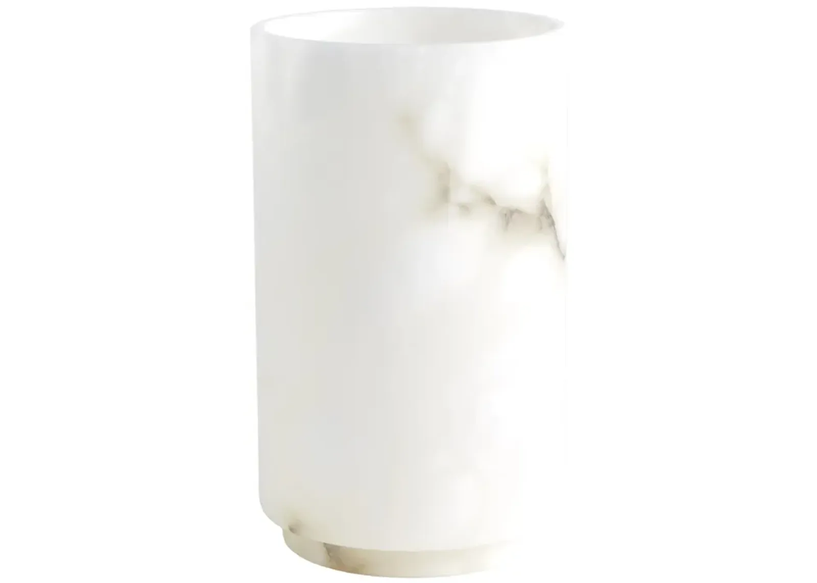 Alabaster Cylinder Large Vase