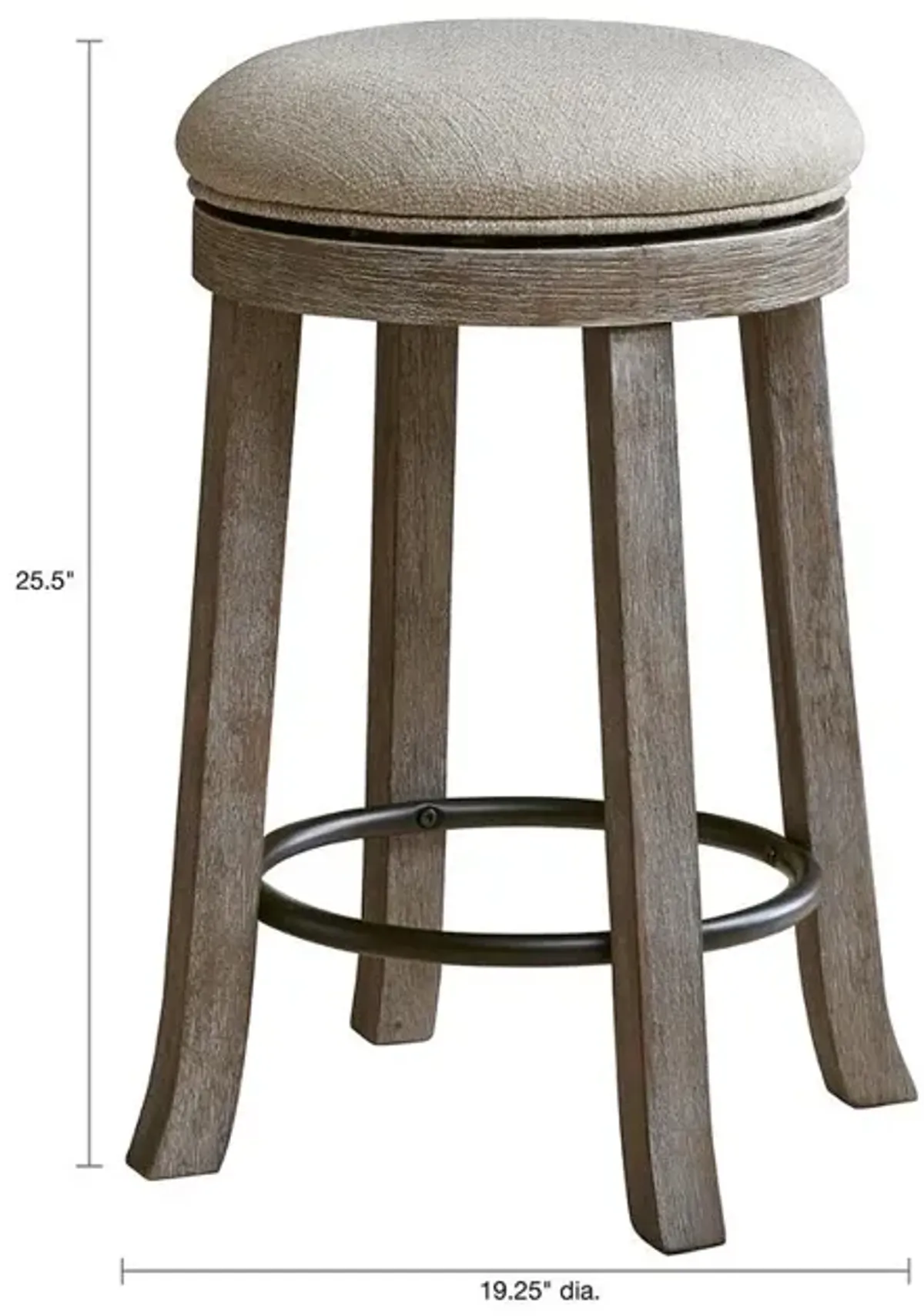 INK+IVY Oaktown Swivel Counterstool