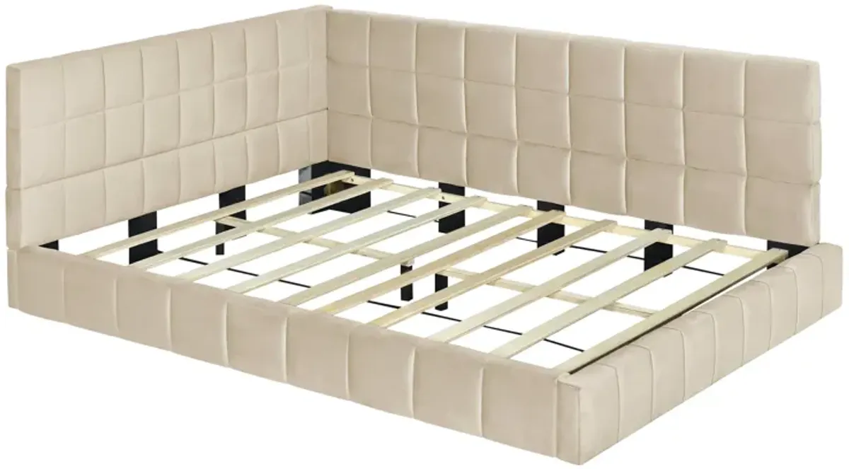 Modern Upholstered Daybed Sofa Bed Frame for Living Room or Bedroom