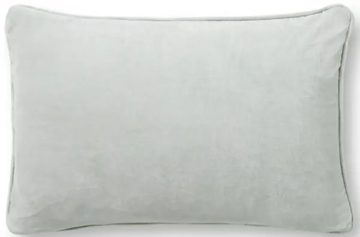 PMH1153 Smoke 13"x21" Down Pillow by Magnolia Home by Joanna Gaines x Loloi