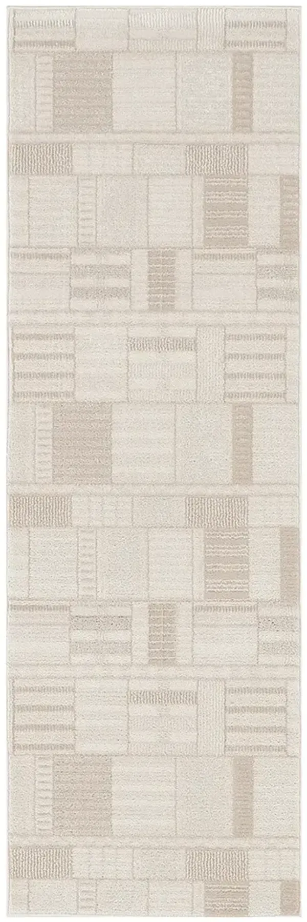 Nordic NRC04 Ivory/Beige 2' x 6' Rug