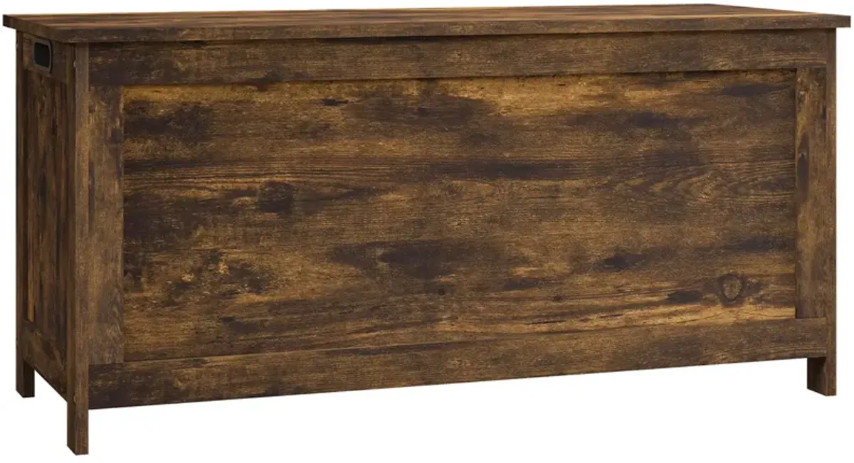 HOMCOM Storage Chest with 2 Safety Hinges, Wooden Toy Box for Living Room