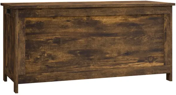 HOMCOM Storage Chest with 2 Safety Hinges, Wooden Toy Box for Living Room