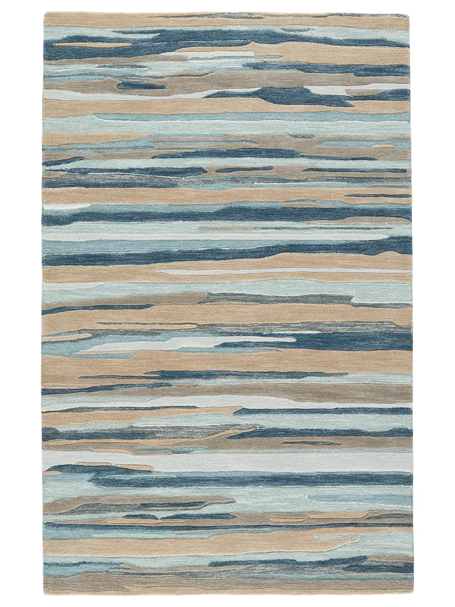 Fragment Rhine Blue 6' x 9' Rug