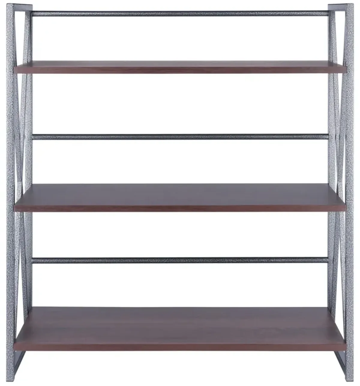 Isa 3-Tier Shelf, Graphite and Walnut