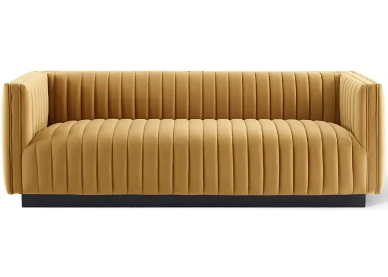 Conjure Channel Tufted Velvet Sofa