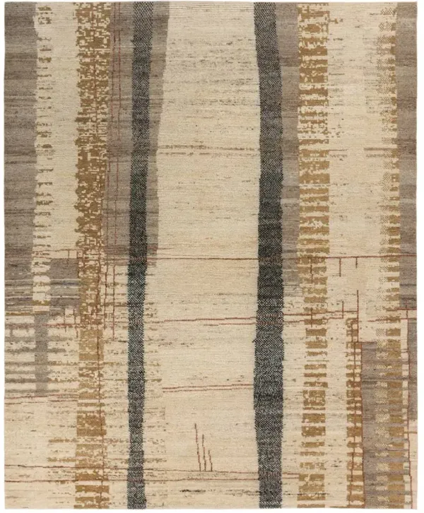 Kazben Nazani Tan/Taupe 6' x 9' Rug