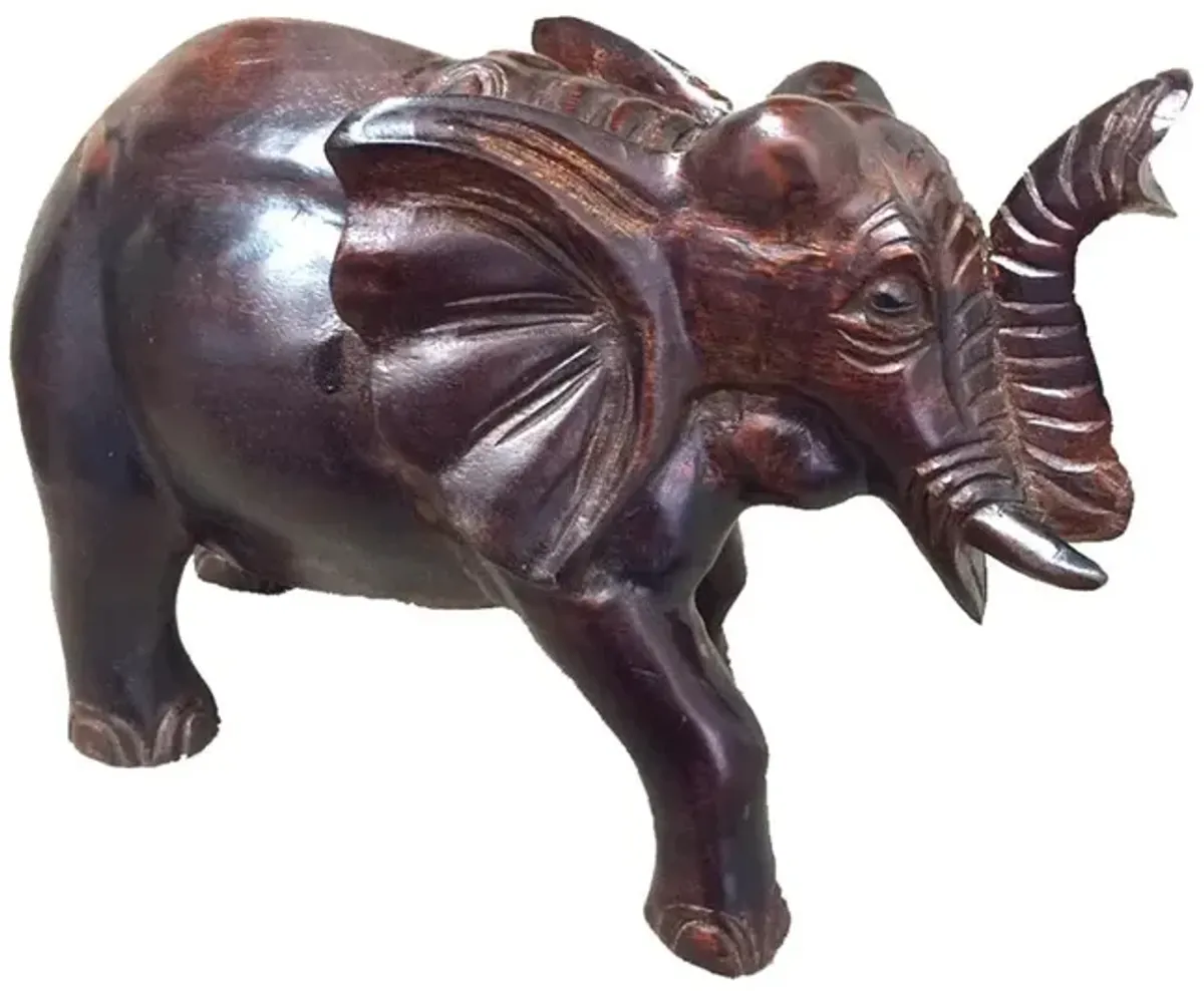 Teak/ Mahogany           Elephant  Statue MEDIUM