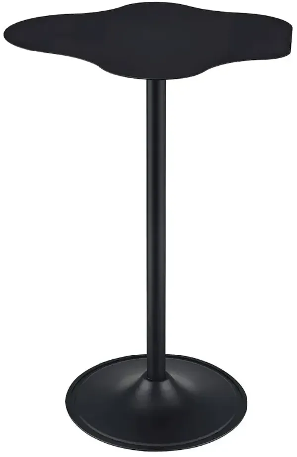 Keanu Curved 29-inch Cloud-Shaped Bistro Bar Table Black