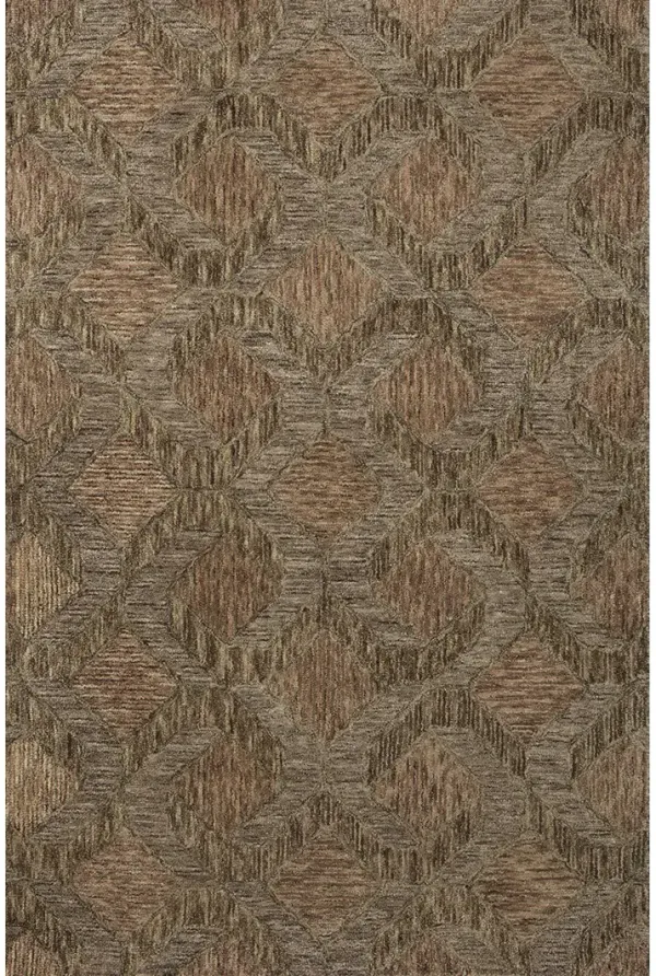 Varena VAR-03 Rust / Bark 2''6" x 7''6" Rug by