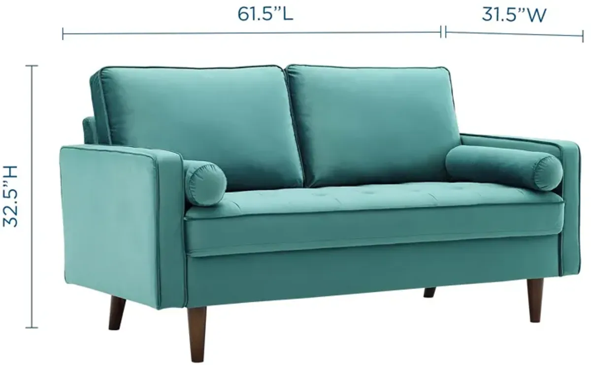 Valour Performance Velvet Loveseat