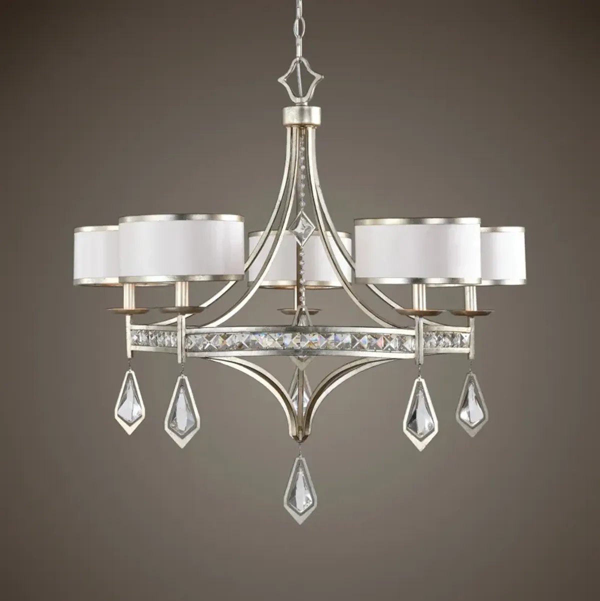 Tamworth 5 Light Silver Champagne Chandelier