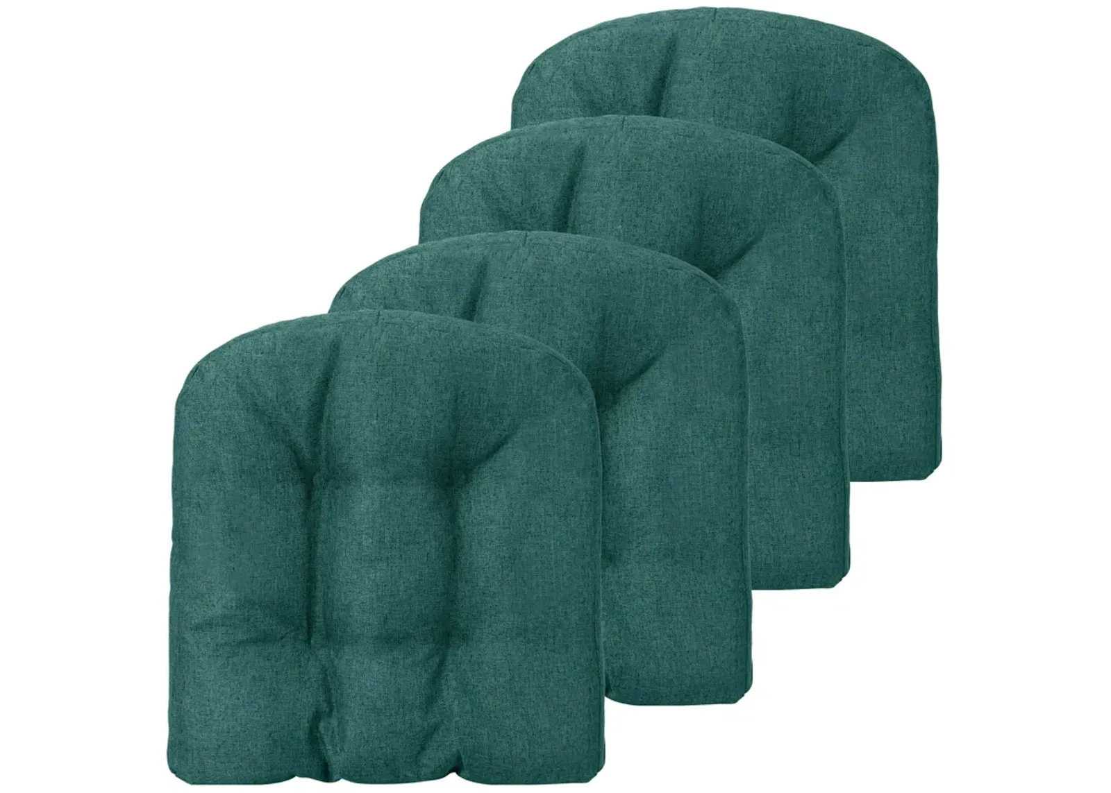 4 Pack U-Shaped Chair Pads with Polyester Cover