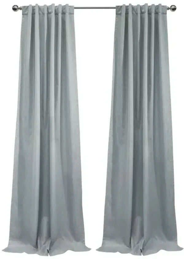 Thermaplus Denver Blackout Dual Header Contemporary and Classic Styles Curtain Panel for Any Window Silver