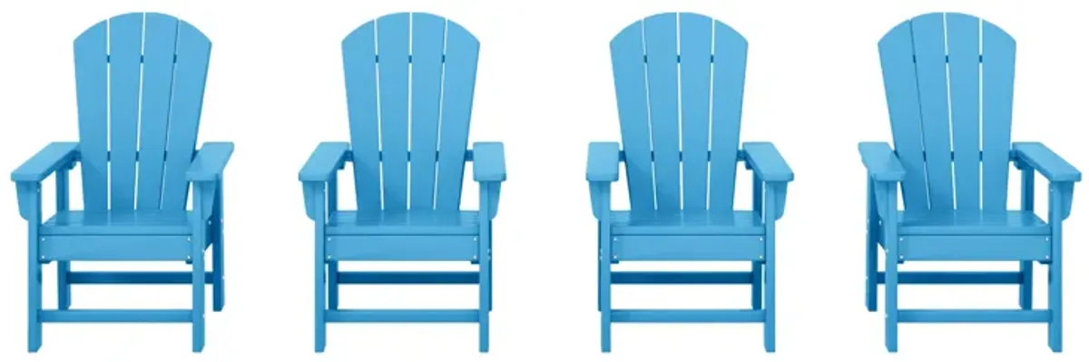 WestinTrends Kids Outdoor Adirondack Plastic Patio Chair (Set of 4)