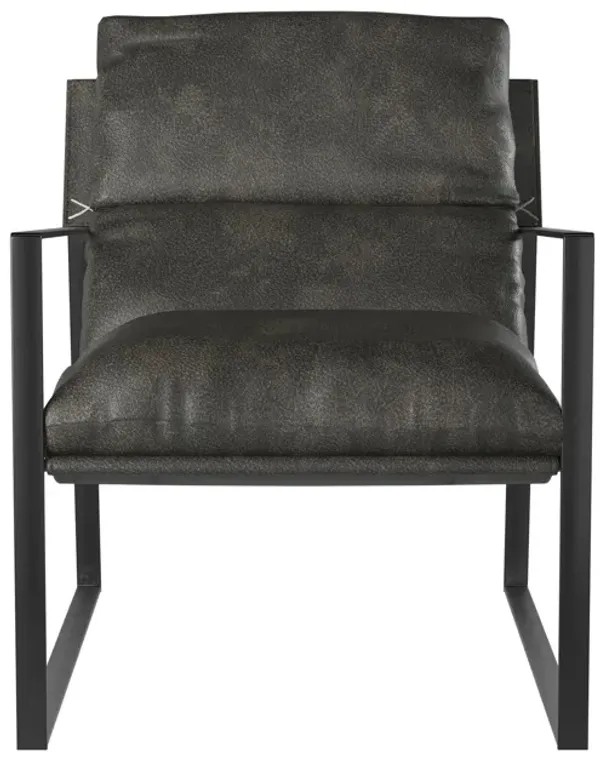 Varick Faux Leather Accent Chair
