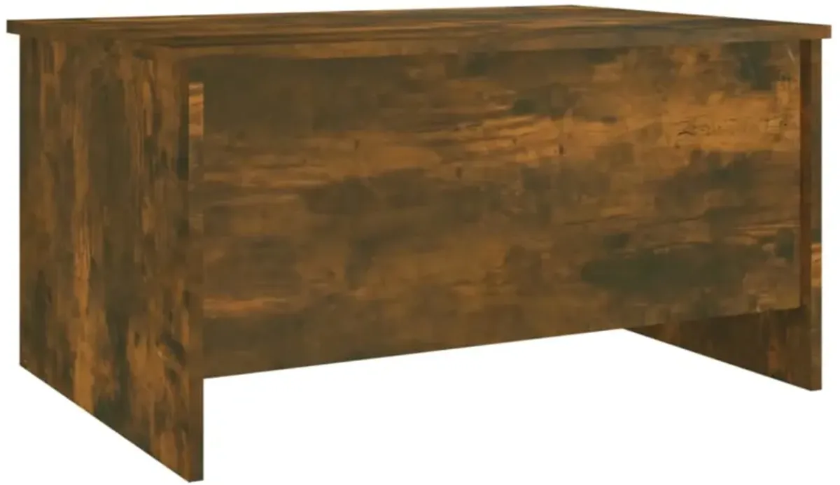 vidaXL Coffee Table Smoked Oak 31.5"x21.9"x16.3" Engineered Wood