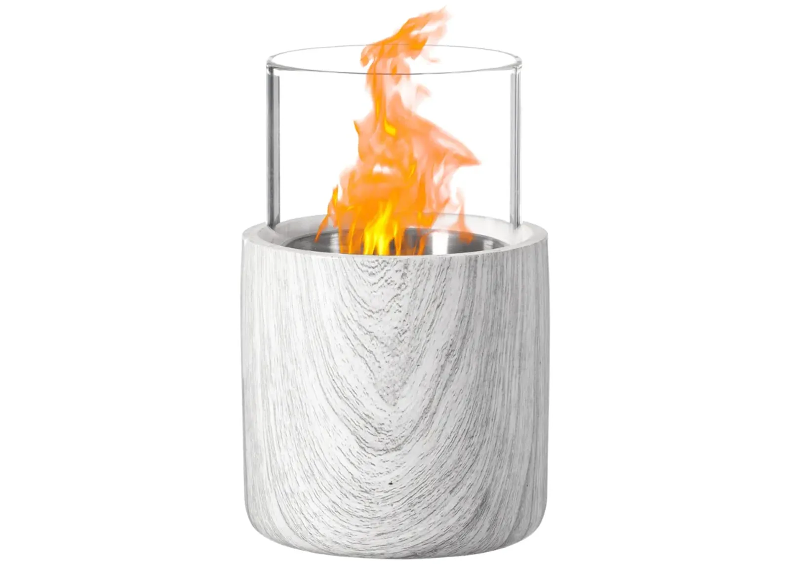 Portable Indoor Outdoor Table Top Mini Fire Pit Bowl | Smokeless Compact and Lightweight Heat Kit, Mini Personal Table Top Fire Pit Bowl Pot Fireplace