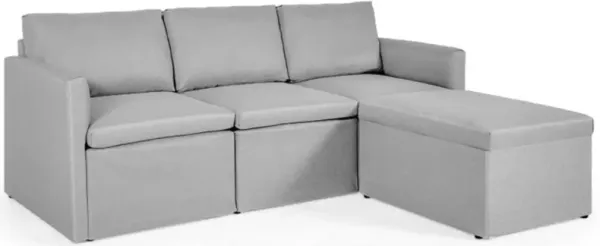 Convertible L-Shaped Sectional Sofa Couch with Reversible Chaise