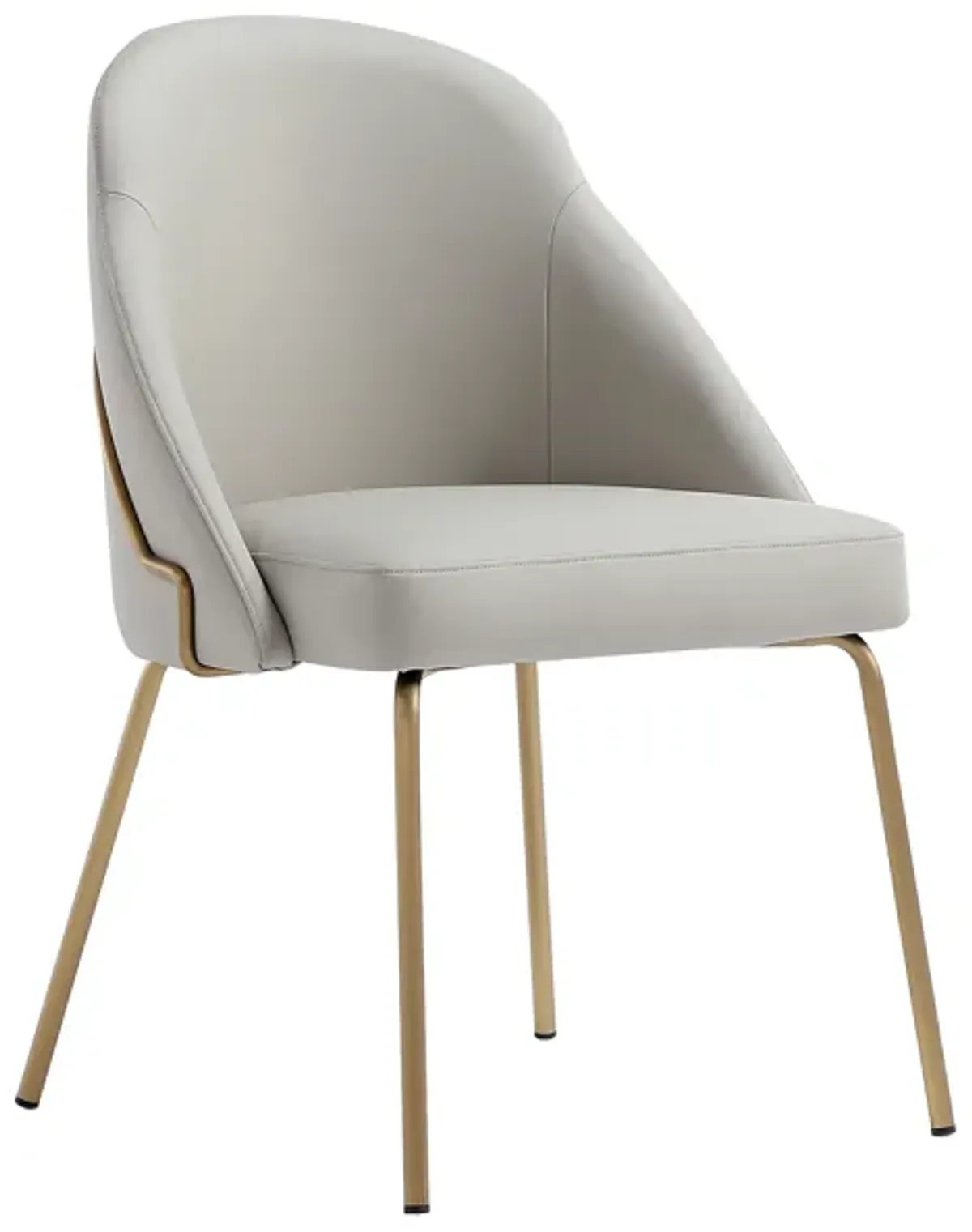 Gracie Dining Chairs in Gray and Gold (Set of 2)