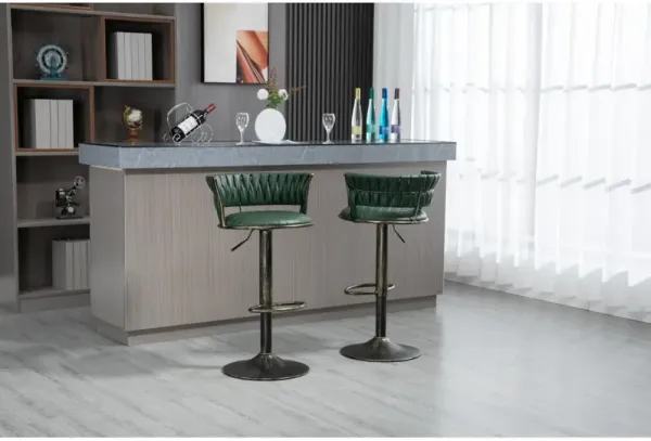 Adjustable Swivel Bar Stools Set for Kitchen, Dining Room